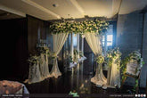 White Flowers Entrance Wedding Decoration - Elegant Welcome Display